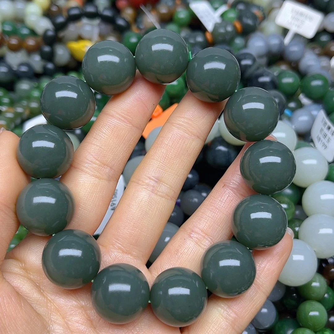 和田玉未镶嵌手链