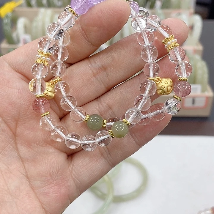 水晶手串未镶嵌拍一发一