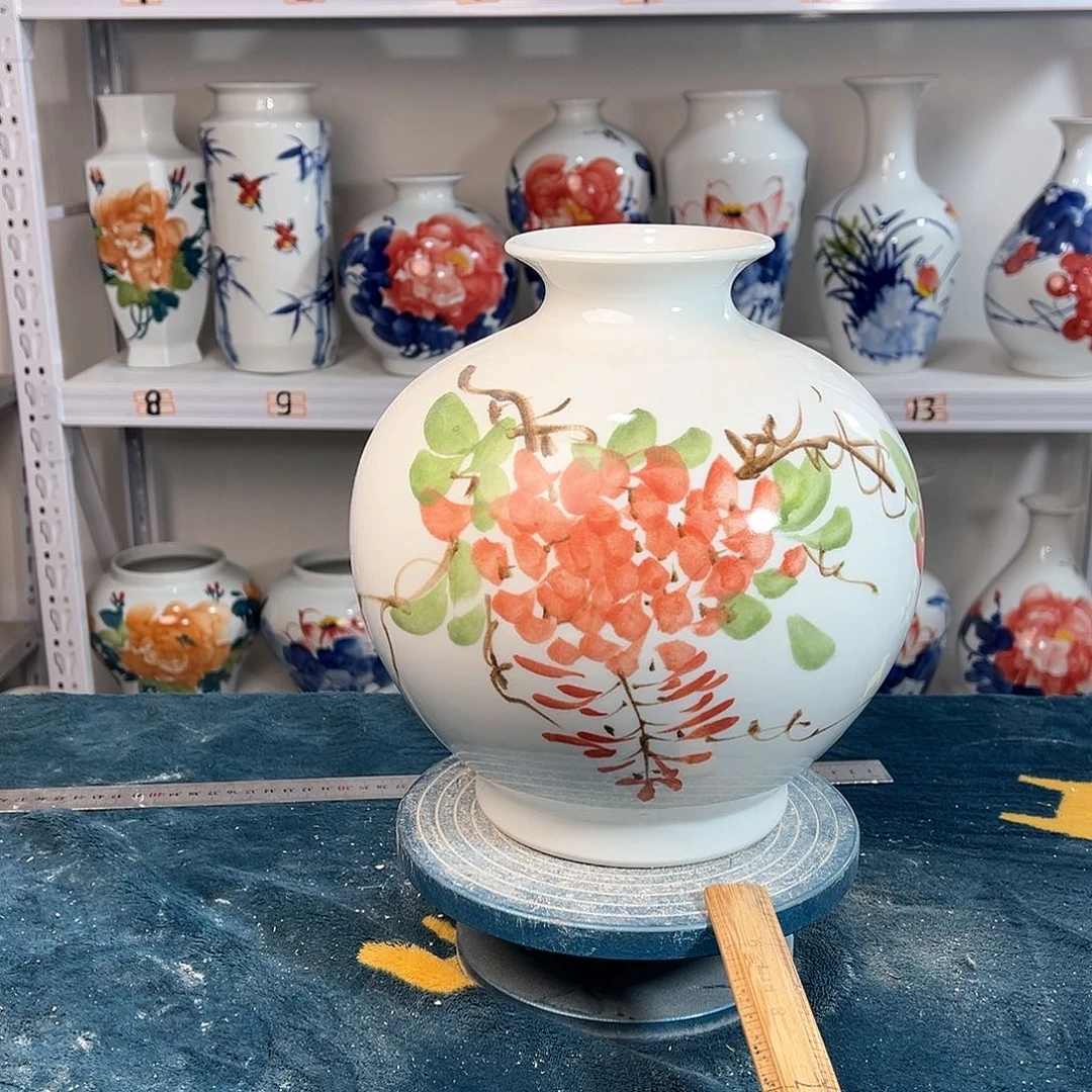 摆件景德镇陶瓷石紫