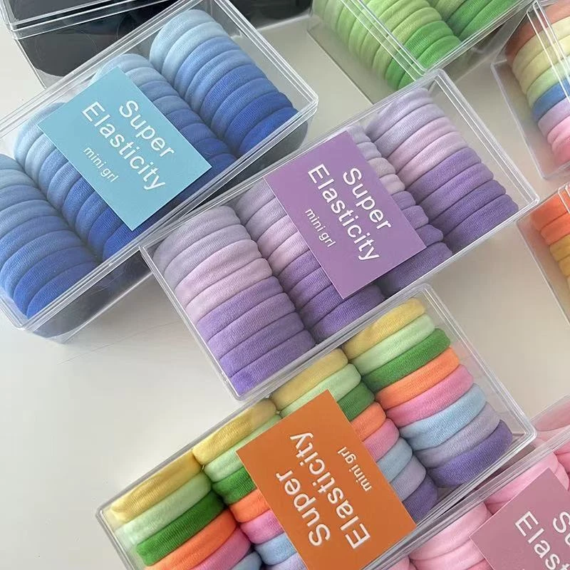 高弹力发绳2025新款发圈橡皮筋女扎头高级感马尾耐用头绳成人皮套