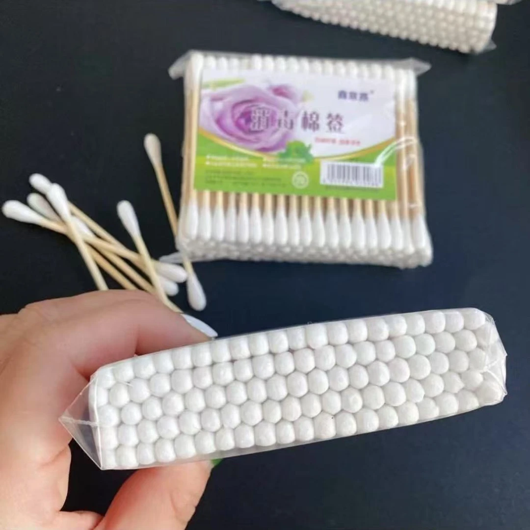 掏耳朵圆头卸妆棉棉签一次性家用美容