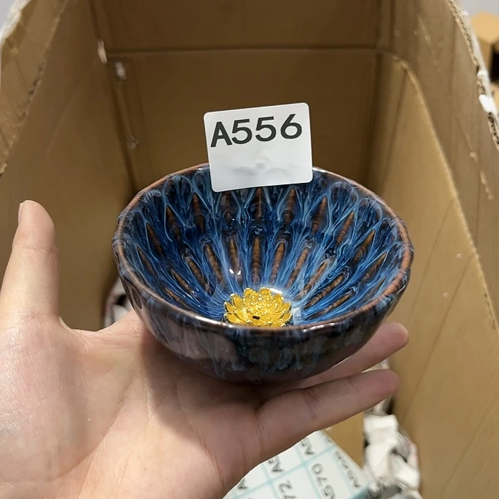 瓷片茶摆件工艺品摆件666