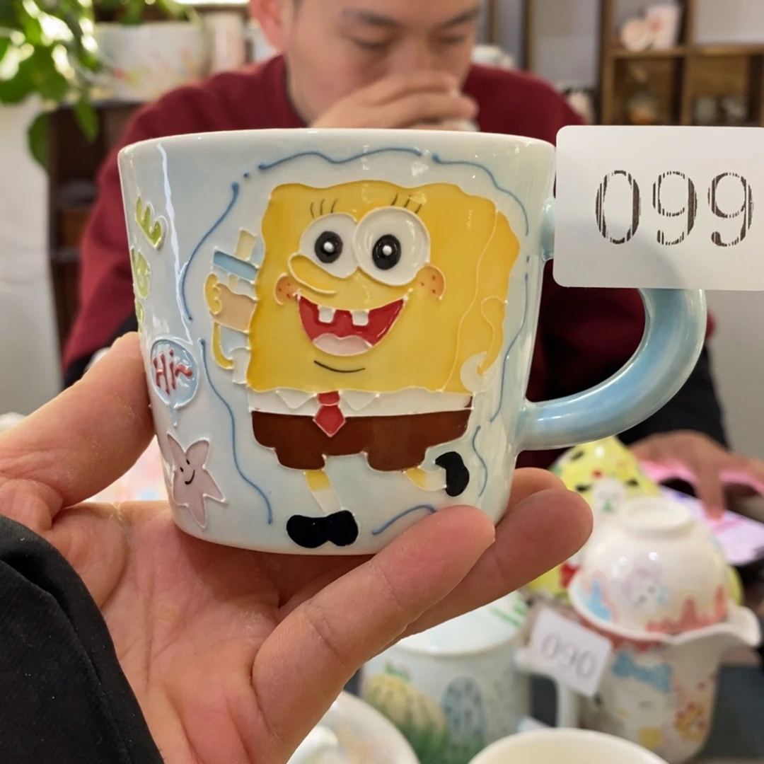 瓷片景德镇釉彩下手绘