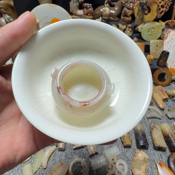 姚***立瓷片双鱼青花111111