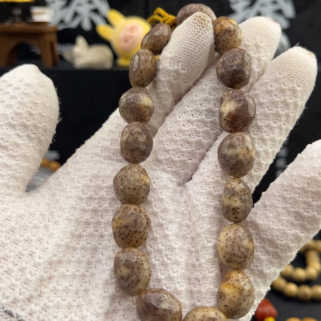 手串星月菩提石玉11.5-12冰糖随行手持高抛