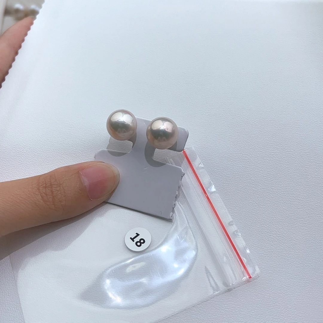 银S925镶嵌淡水珍珠耳饰