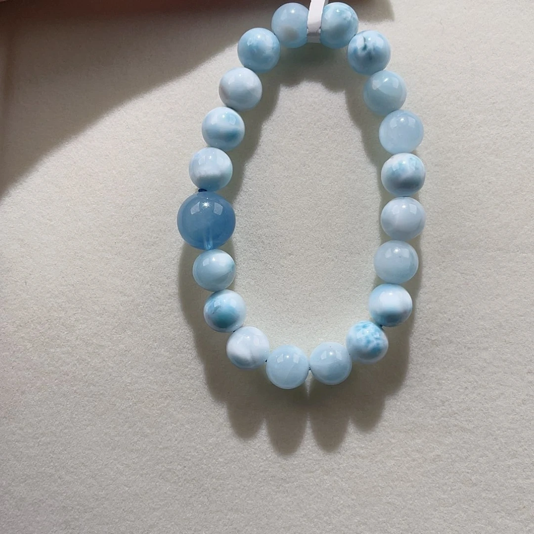 针钠钙石（海纹石）未镶嵌手链海纹石