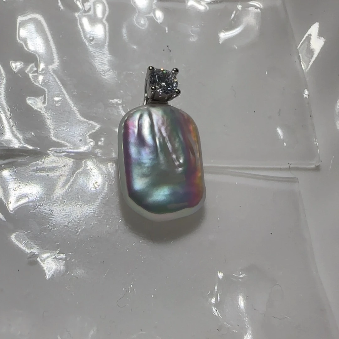 淡水珍珠银S925镶嵌颈饰