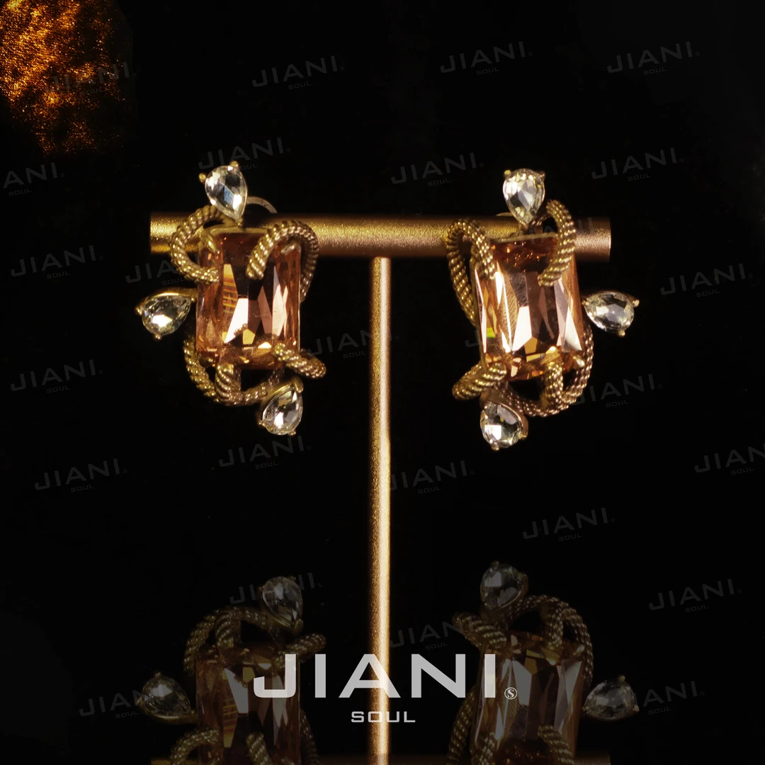 合金耳饰 JIANI【高定精工交织的艺术 | “缠绕的编织”】耳饰