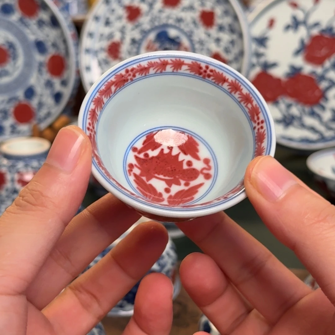 纯手工手绘陶瓷茶具特价