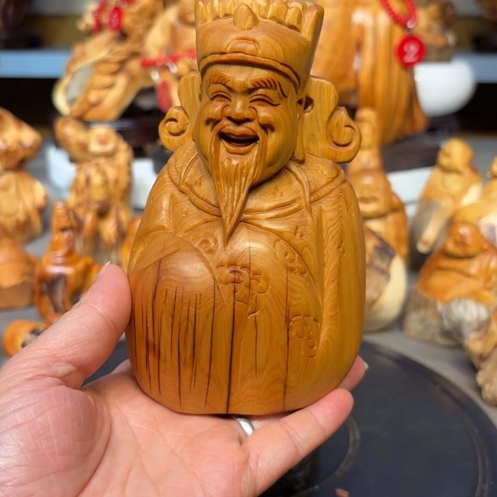 柏木太行崖柏财神爷