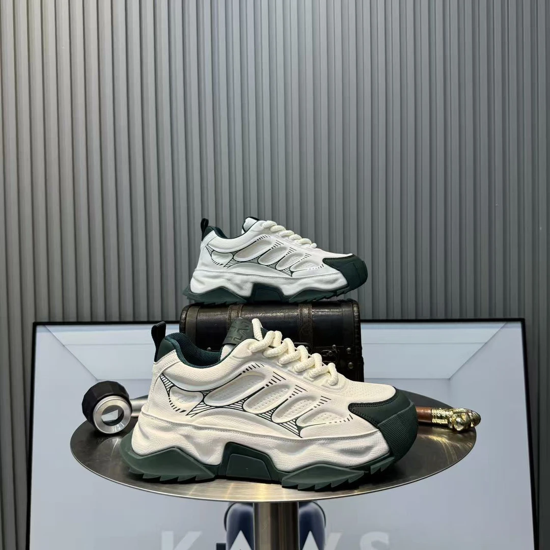 男鞋潮鞋老爹鞋秋季时尚运动鞋鞋子男士厚底增高潮流百搭休闲