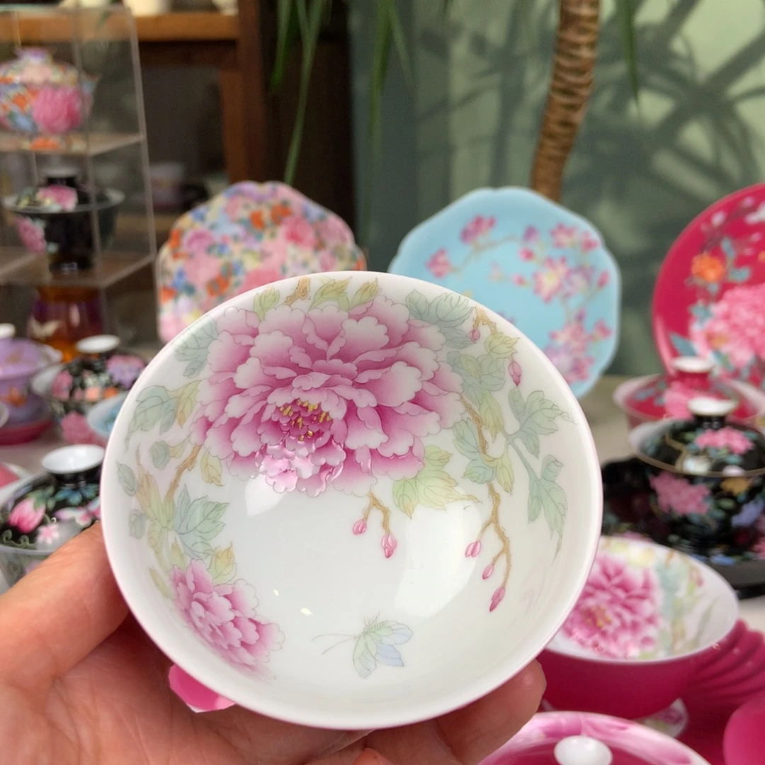 惜***萌陶景德镇牡丹花不要说价格