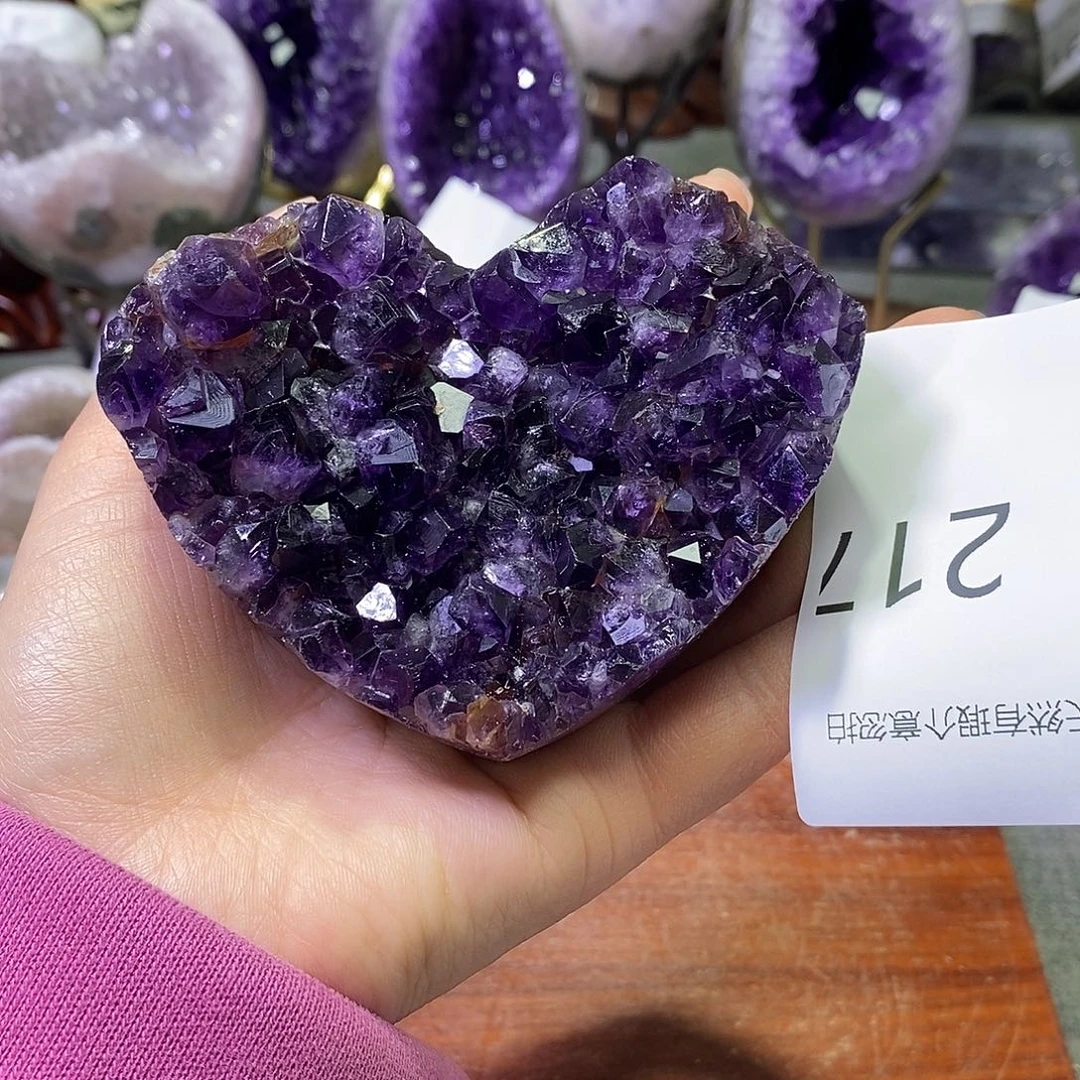 紫晶珠宝半成品未镶嵌