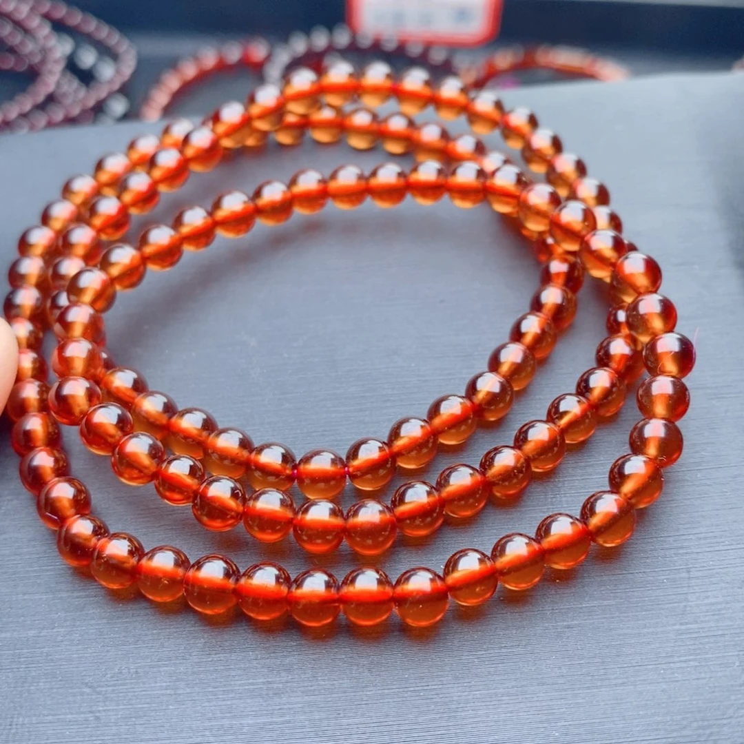 手链未镶嵌石榴石天然保真5毫米