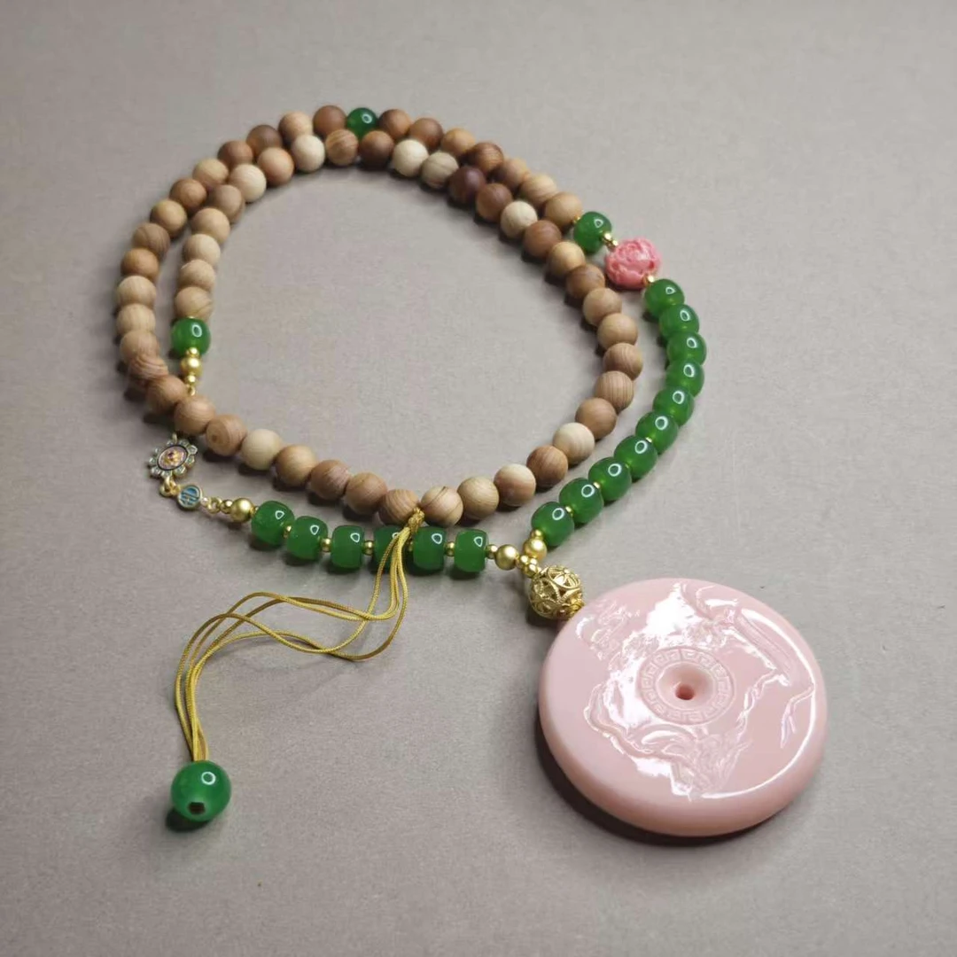 【静雯珠宝】K012  精美 DIY 平安扣 项链 多样性发其一