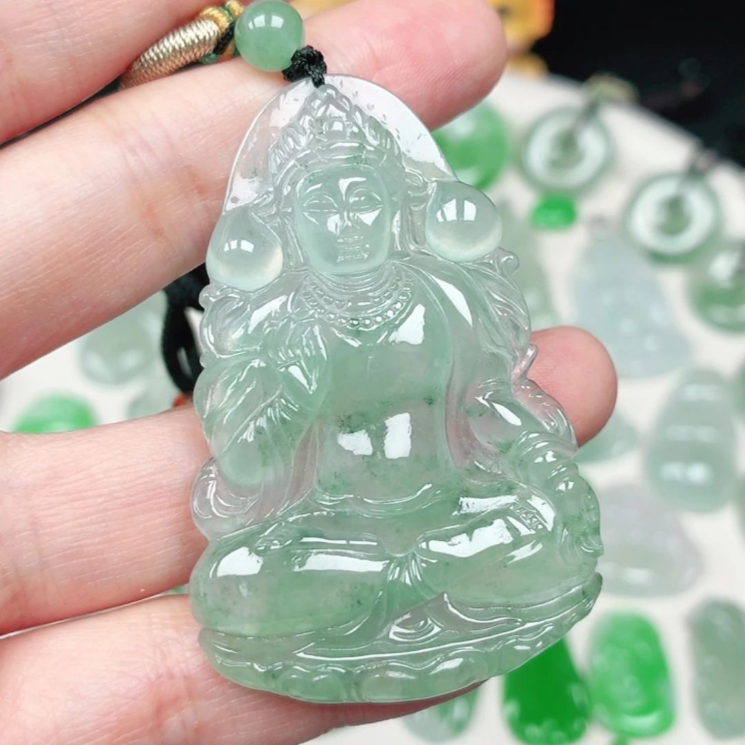 翡翠未镶嵌颈饰缅甸天然A货翡翠