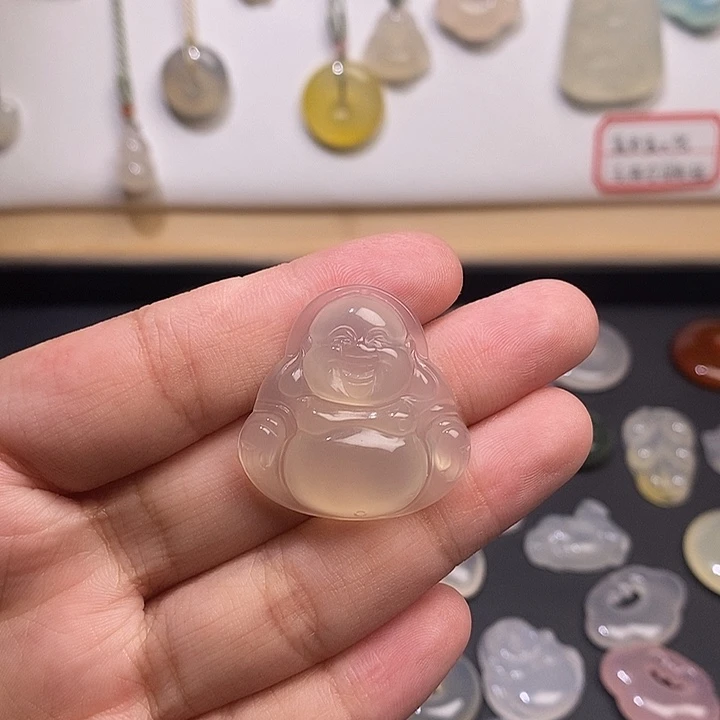 未镶嵌颈饰玛瑙/玉髓佛公