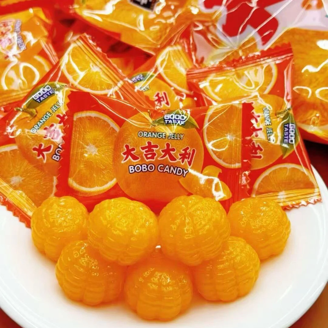 大吉大利吉子爆浆软糖橘子味软糖