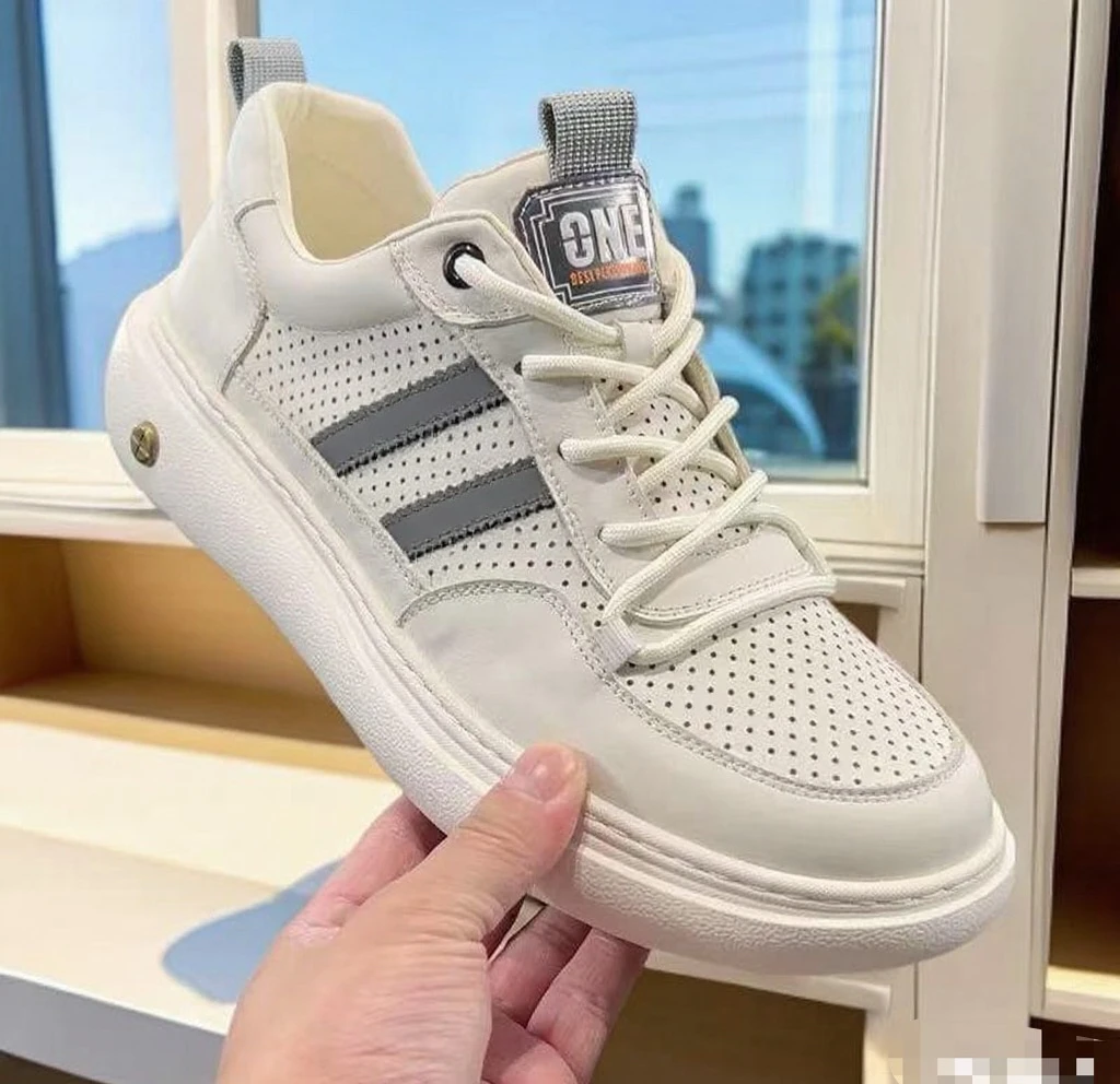 夏季新款运动鞋头层牛皮发泡底超轻休闲复古百搭时尚软底软面9066