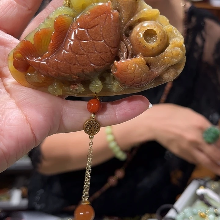 未镶嵌岫玉毛衣链