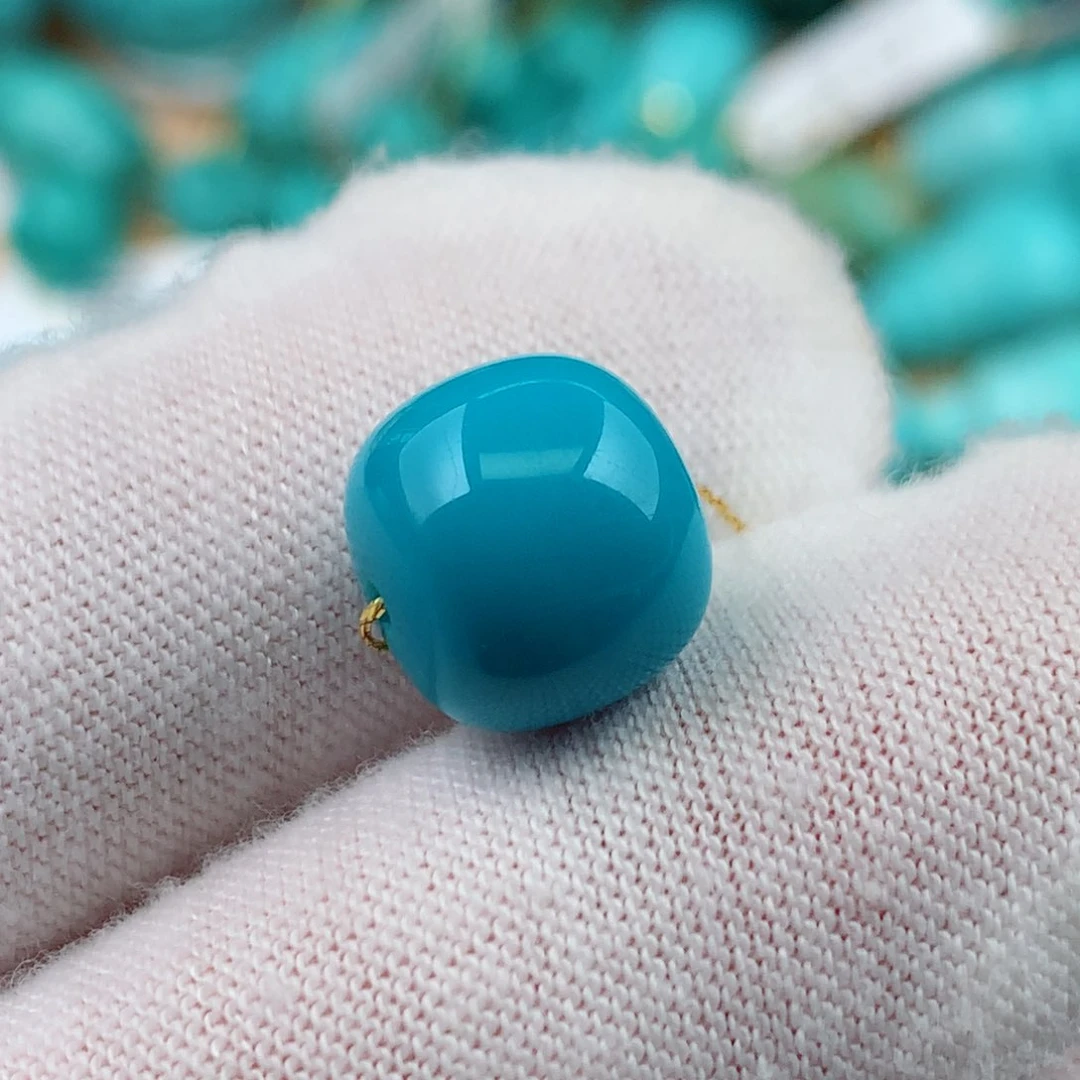 未镶嵌绿松石珠宝奇石11.1*10.2mm