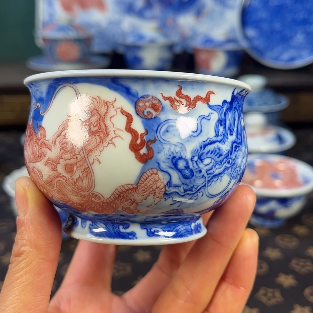 瓷片景德镇市自成堂手工手绘