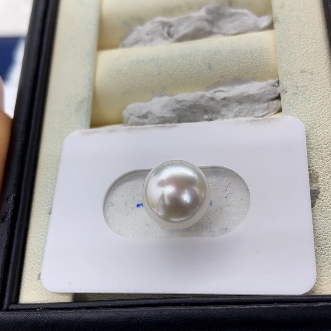 海水珍珠裸珠澳白12-13mm