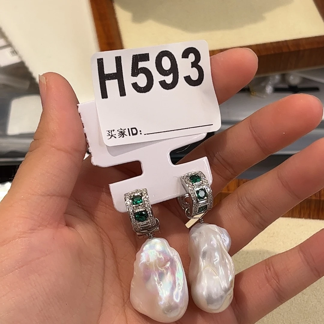 耳饰合金淡水珍珠