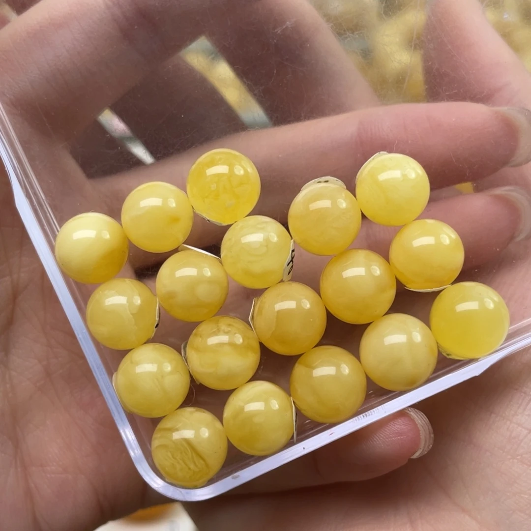 蜜蜡裸石未镶嵌9+蜜蜡手串