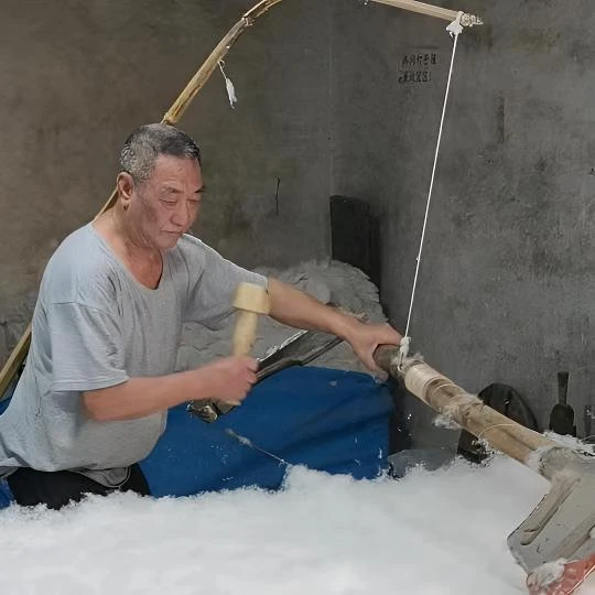 棉被+包布（花色随机）新疆长绒棉单人透气纯棉被子秋冬款加厚手工