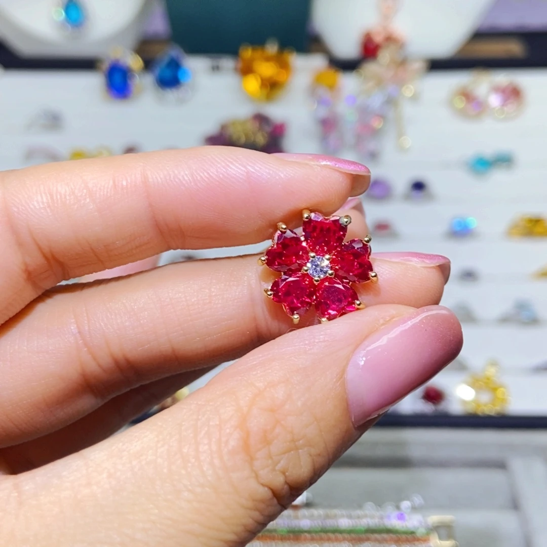 银S925镶嵌耳饰紫晶