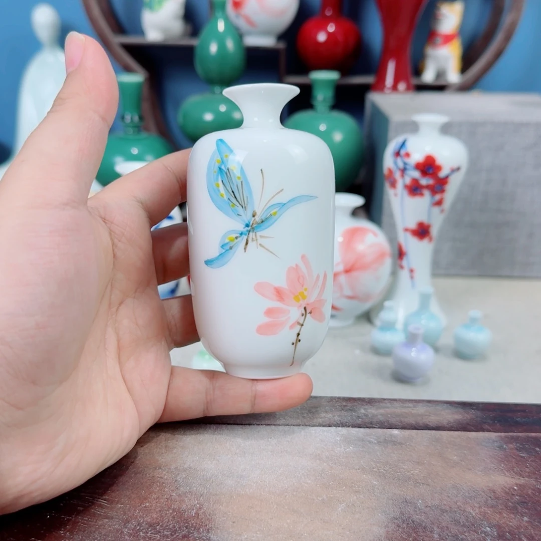 陶瓷手工小花器摆件