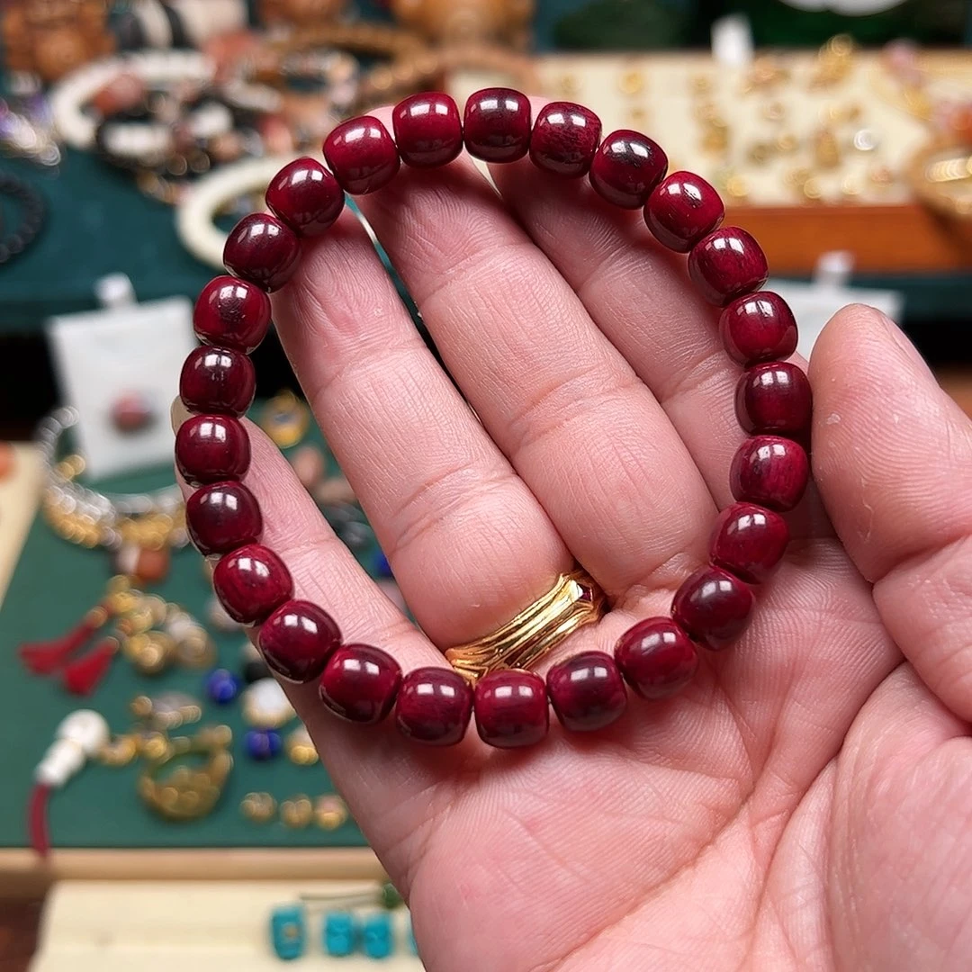 紫金鼠手串小**西手串搭配