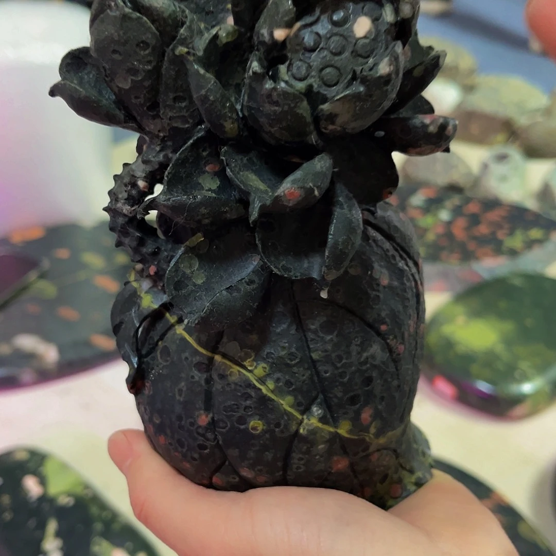 石材梅花玉安山玉精品