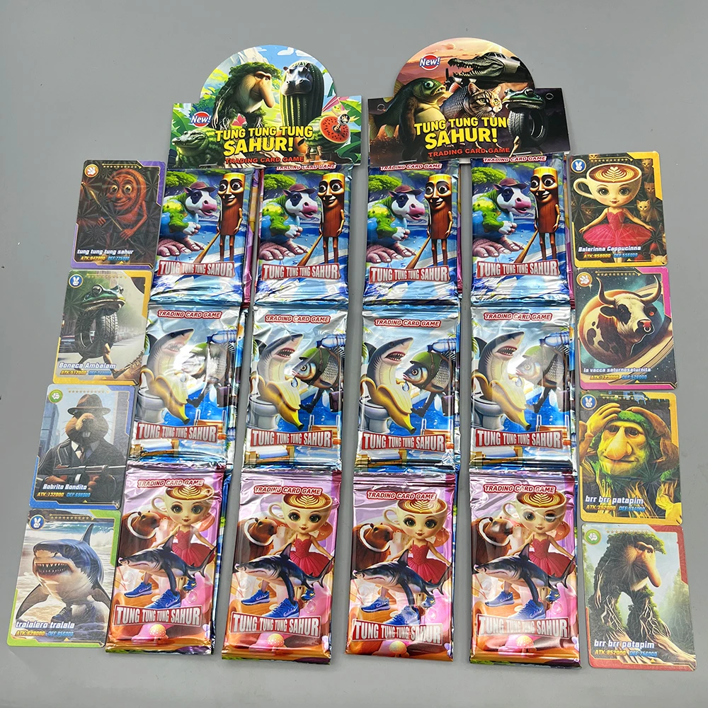 36包AI山海经卡片卡牌TungTung Sahur木棍人儿童收藏桌游玩具礼品