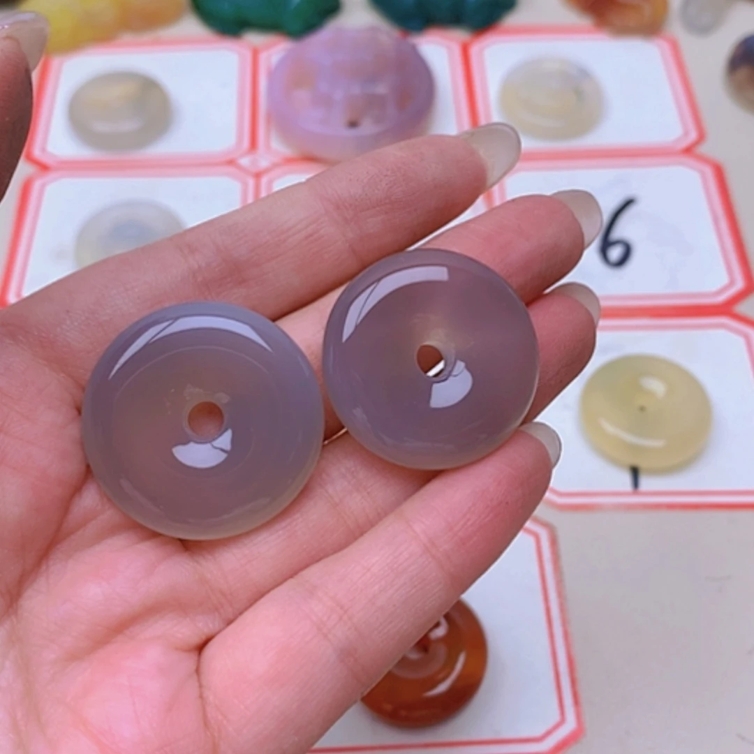 【闪购商品】未镶嵌玛瑙/玉髓珠宝半成品日**辰