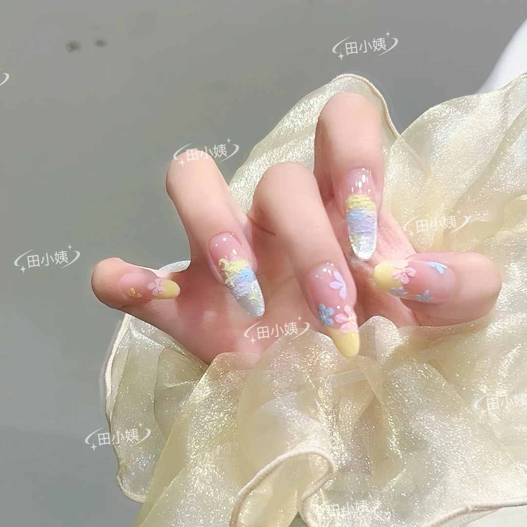 【星河入梦】2025新款纯手工手工穿戴甲美甲花色随机