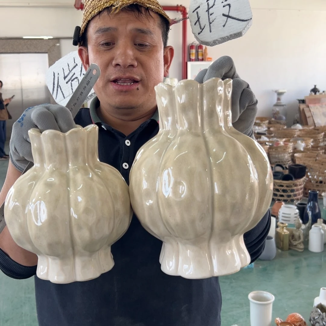 摆件148 号高中低温陶瓷工艺瓶（部分微瑕）