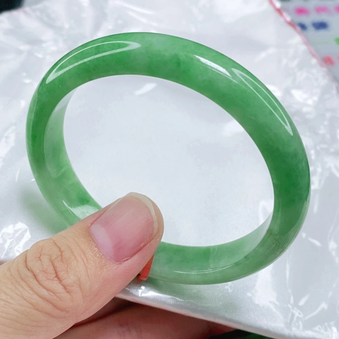 未镶嵌手镯翡翠54.5圈口贵妃