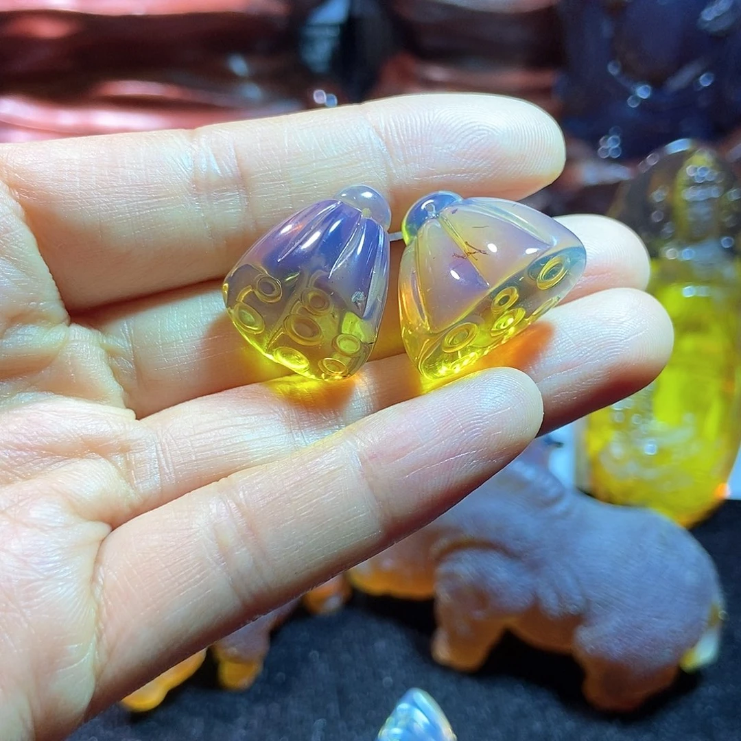 未镶嵌颈饰琥珀缅甸天然琥珀吊坠