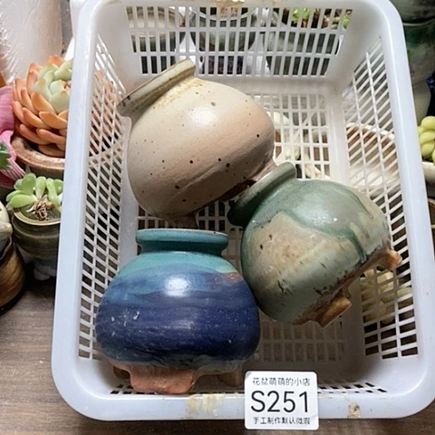 紫砂花盆251微瑕品口径5厘米左右尺寸