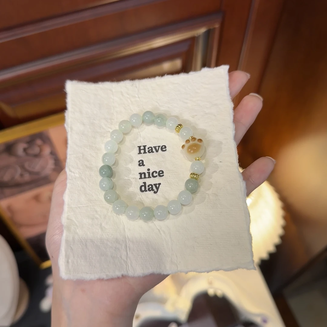 木兮手作*天山小猫爪手串