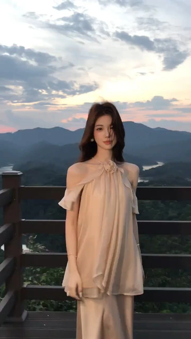 2025夏季新款时尚套装气质显瘦洋气休闲百搭挂脖背心上衣无袖半裙