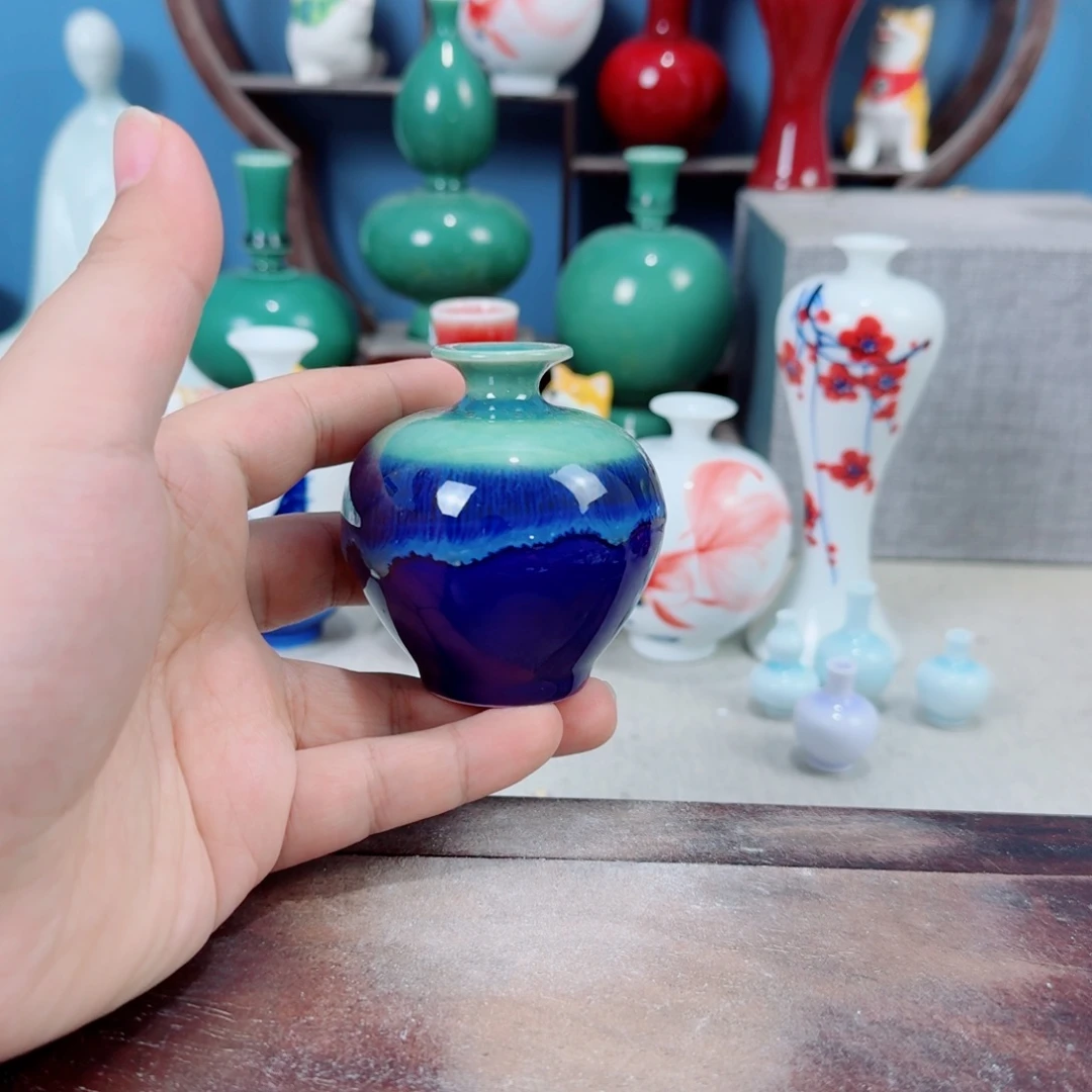 陶瓷手工小花器摆件