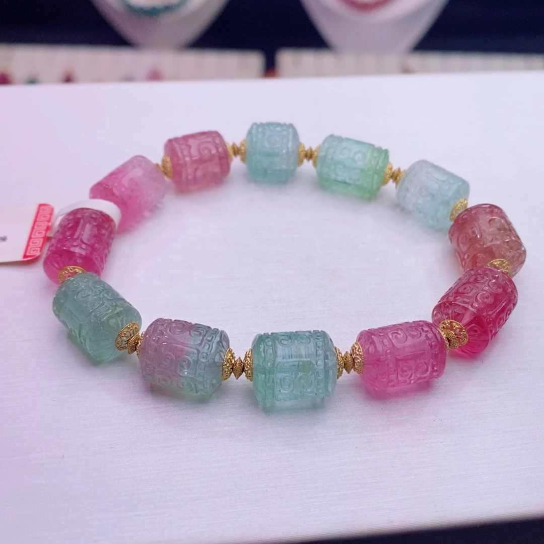 18K金镶嵌手链碧玺碧玺A手链