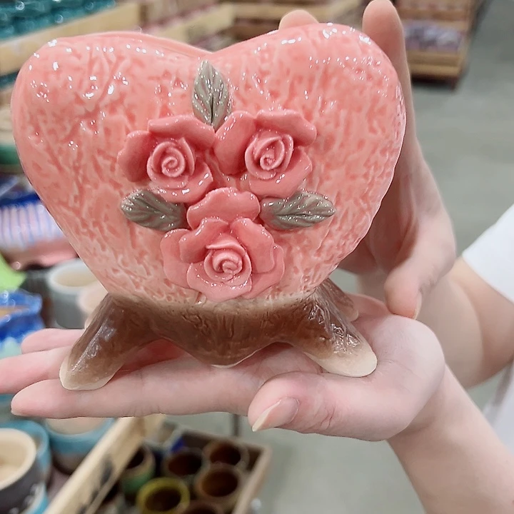 有孔.凑满10元发货多肉陶瓷花盆！