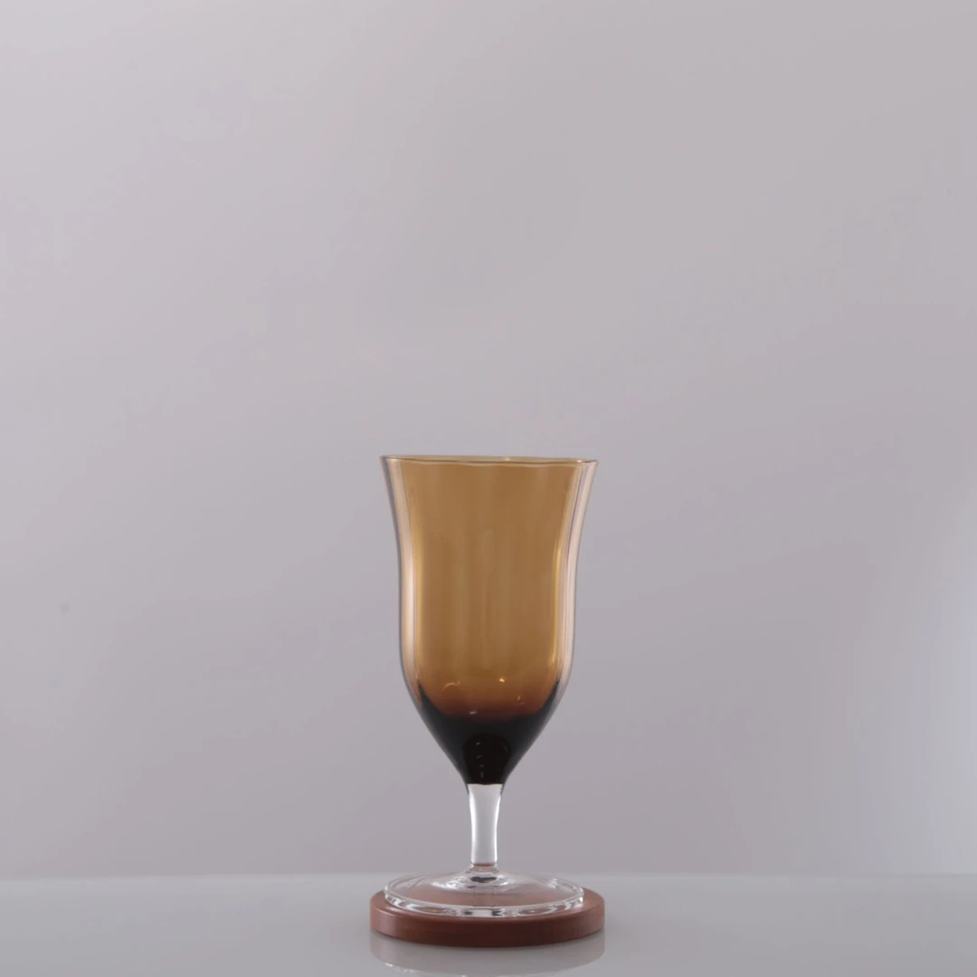 果汁高脚杯高颜值鸡尾酒杯玻璃冷饮ins风可爱少女中古饮品杯子