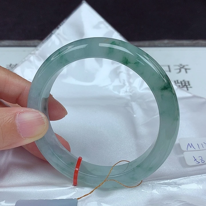 翡翠未镶嵌手镯58圈4669