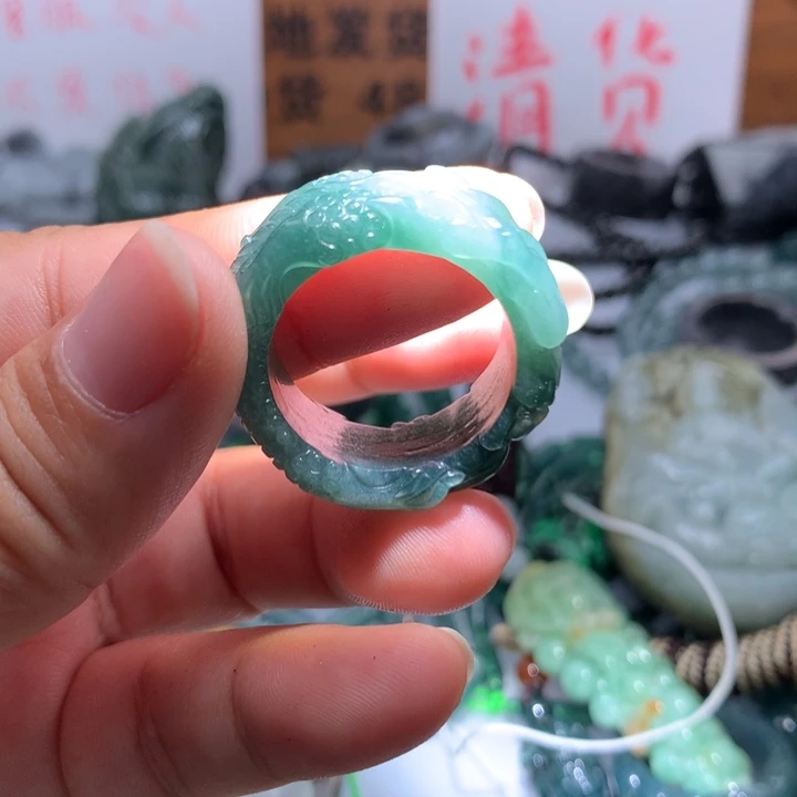 翡翠颈饰未镶嵌保真天然A货翡翠